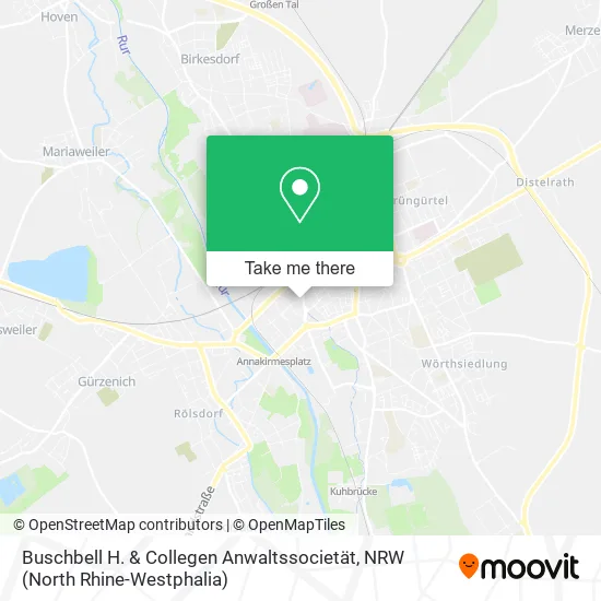 Карта Buschbell H. & Collegen Anwaltssocietät