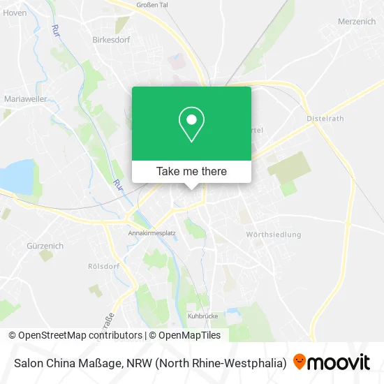 Карта Salon China Maßage