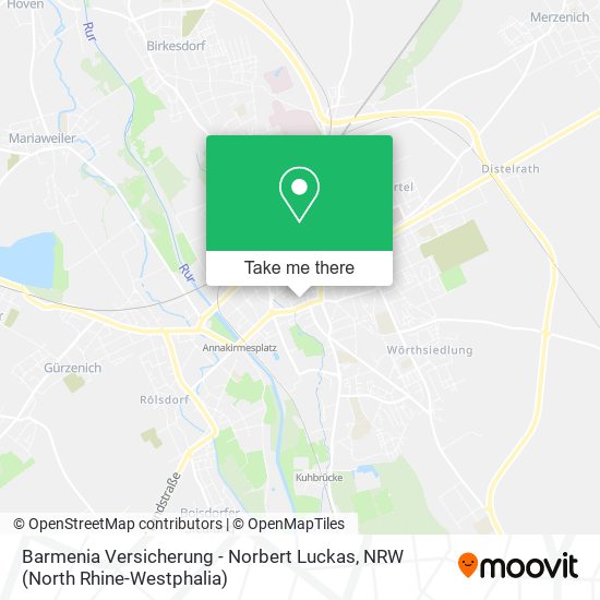 Barmenia Versicherung - Norbert Luckas map