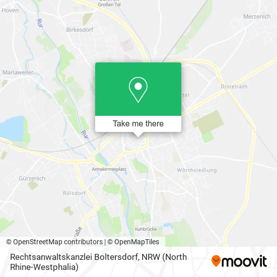 Rechtsanwaltskanzlei Boltersdorf map