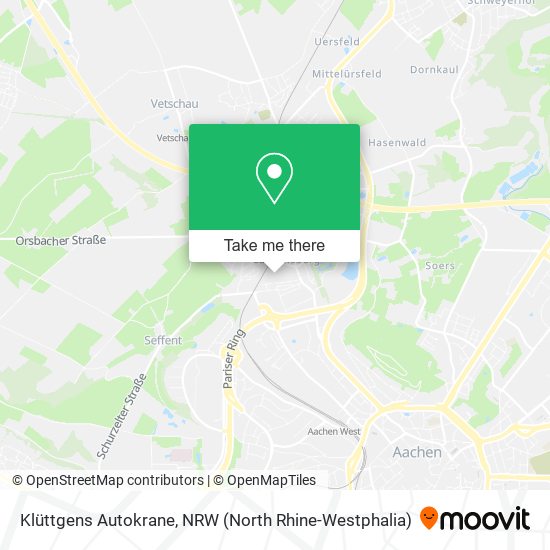 Klüttgens Autokrane map
