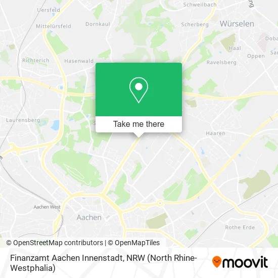 Карта Finanzamt Aachen Innenstadt