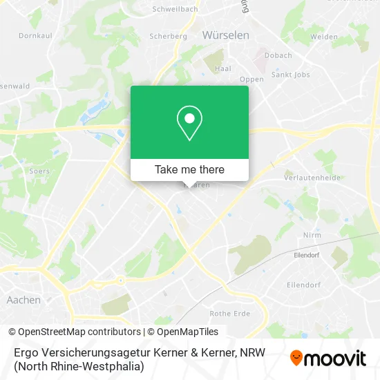 Карта Ergo Versicherungsagetur Kerner & Kerner