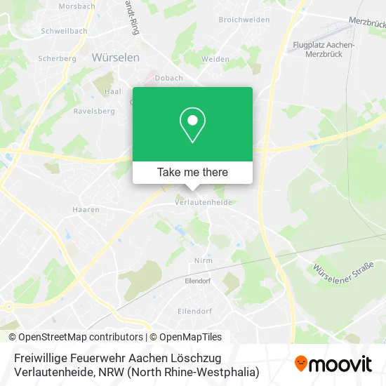 Карта Freiwillige Feuerwehr Aachen Löschzug Verlautenheide