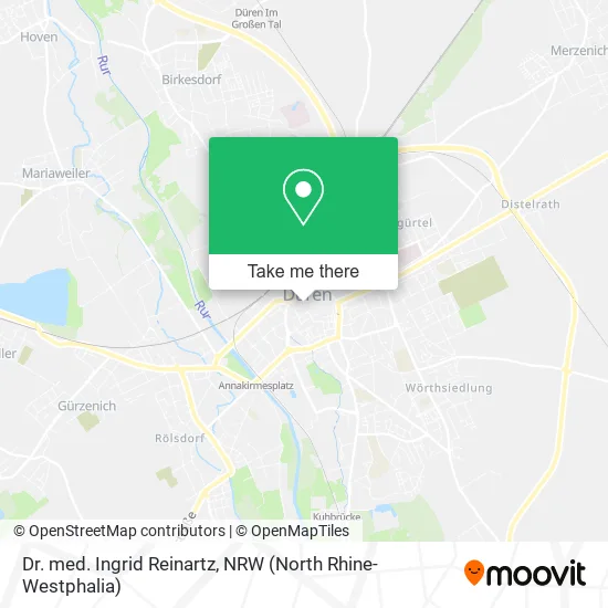 Карта Dr. med. Ingrid Reinartz