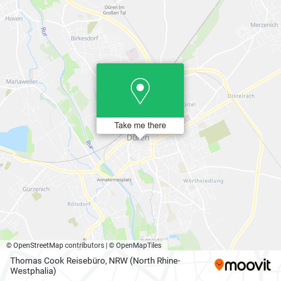 Thomas Cook Reisebüro map