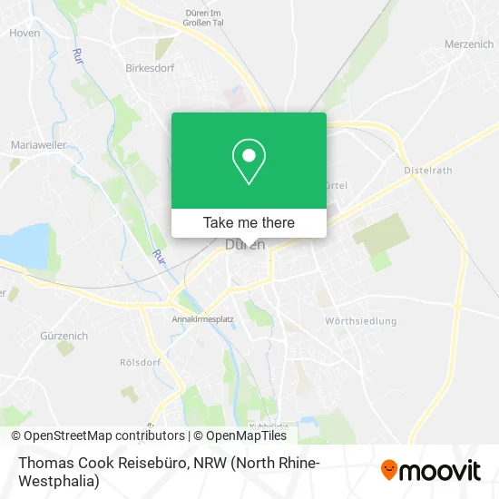 Карта Thomas Cook Reisebüro