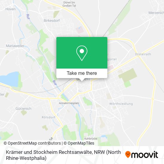 Krämer und Stockheim Rechtsanwälte map