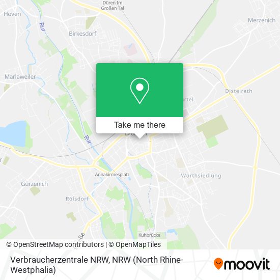 Verbraucherzentrale NRW map