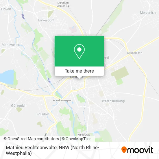 Карта Mathieu Rechtsanwälte
