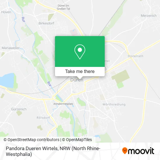Карта Pandora Dueren Wirtels