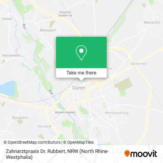 Карта Zahnarztpraxis Dr. Rubbert