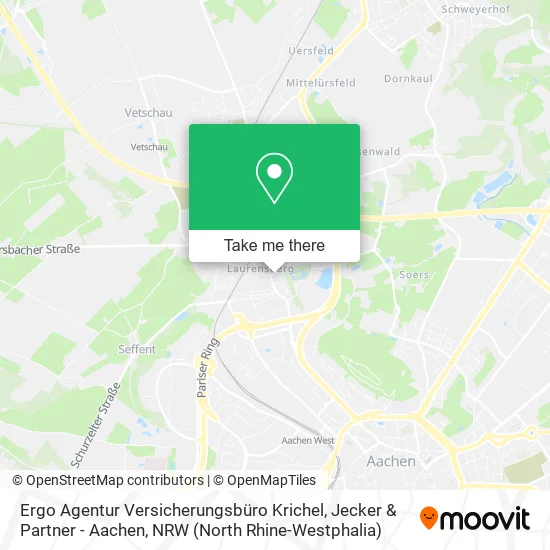 Карта Ergo Agentur Versicherungsbüro Krichel, Jecker & Partner - Aachen