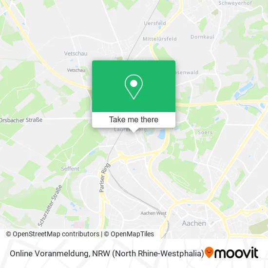 Карта Online Voranmeldung