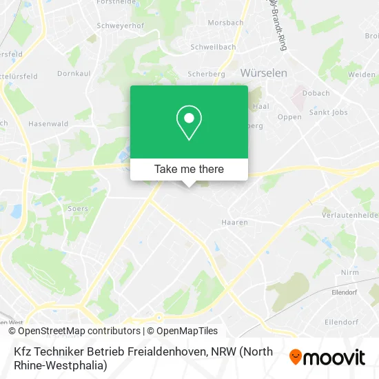 Карта Kfz Techniker Betrieb Freialdenhoven
