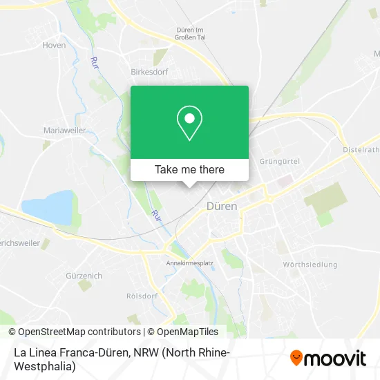 Карта La Linea Franca-Düren