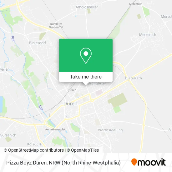 Карта Pizza Boyz Düren