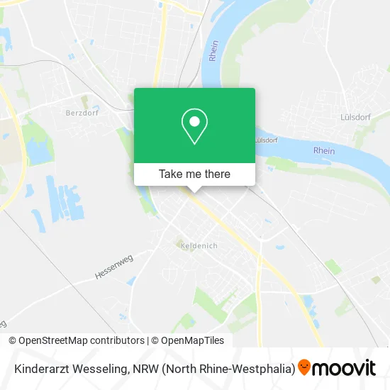 Карта Kinderarzt Wesseling