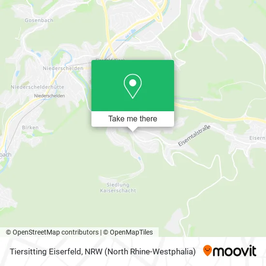 Карта Tiersitting Eiserfeld