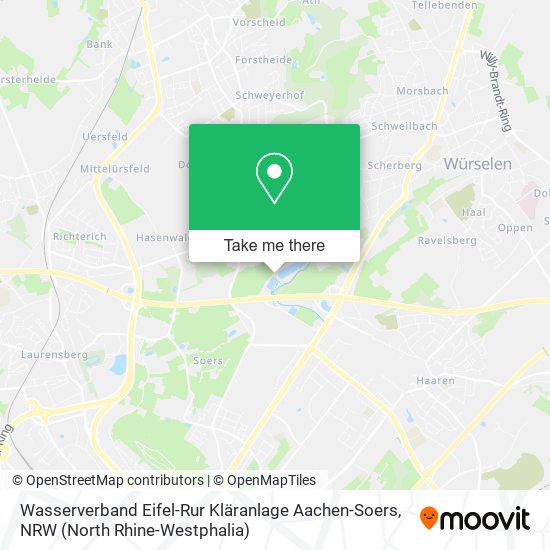 Wasserverband Eifel-Rur Kläranlage Aachen-Soers map