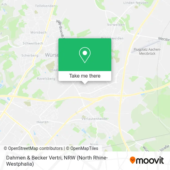 Карта Dahmen & Becker Vertri