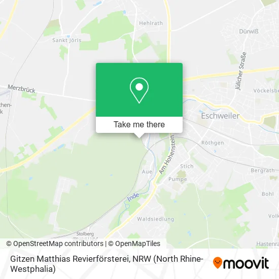 Карта Gitzen Matthias Revierförsterei