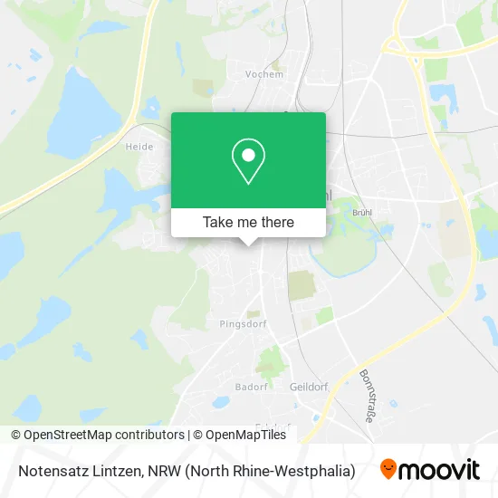 Карта Notensatz Lintzen