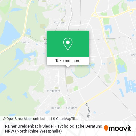 Rainer Breidenbach-Siegel Psychologische Beratung map