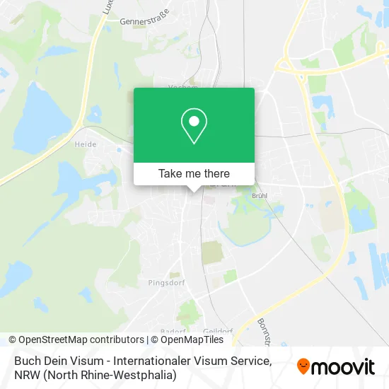 Карта Buch Dein Visum - Internationaler Visum Service