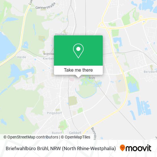 Briefwahlbüro Brühl map
