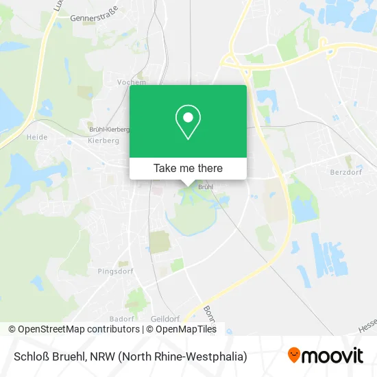 Schloß Bruehl map