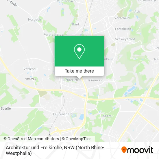 Карта Architektur und Freikirche