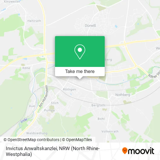 Карта Invictus Anwaltskanzlei