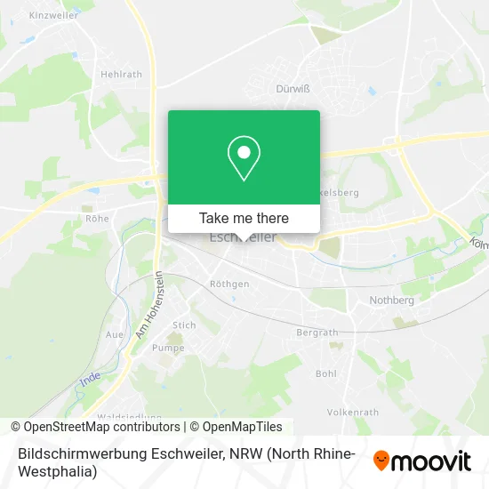 Bildschirmwerbung Eschweiler map