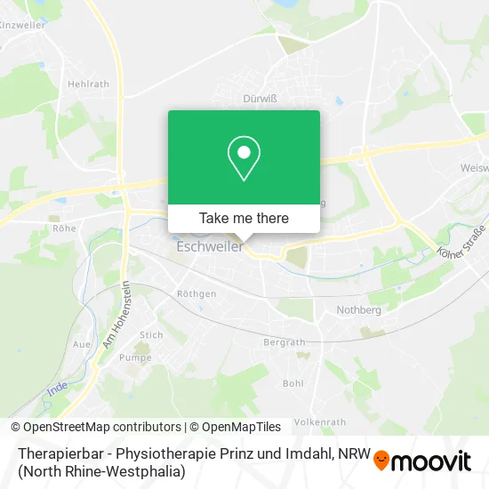 Карта Therapierbar - Physiotherapie Prinz und Imdahl