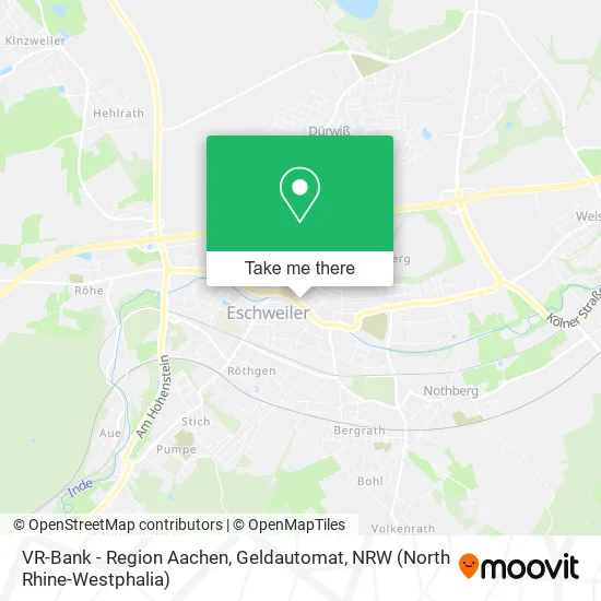 Карта VR-Bank - Region Aachen, Geldautomat