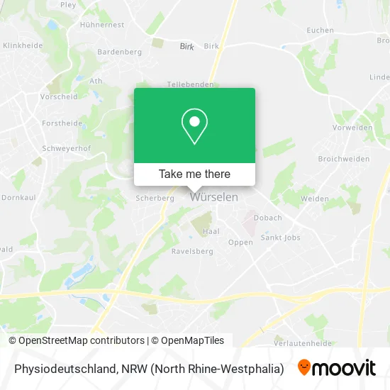 Карта Physiodeutschland