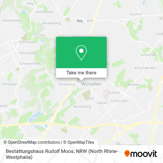 Bestattungshaus Rudolf Moos map