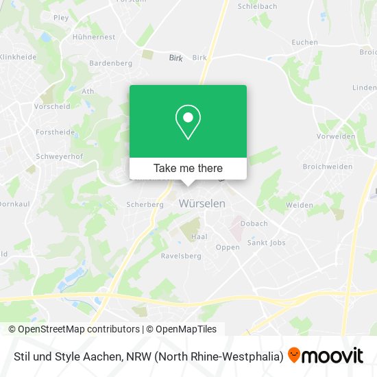 Stil und Style Aachen map