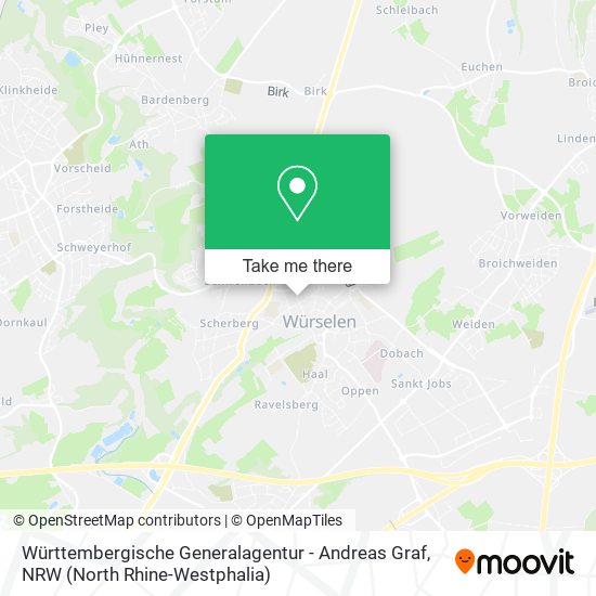 Württembergische Generalagentur - Andreas Graf map