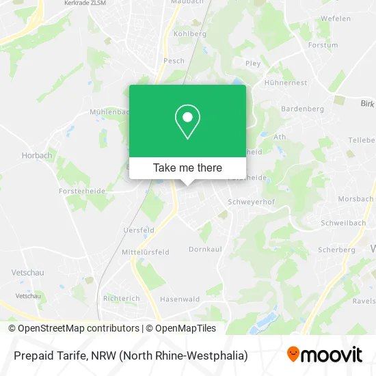Карта Prepaid Tarife
