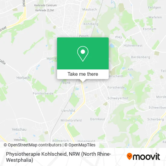 Карта Physiotherapie Kohlscheid