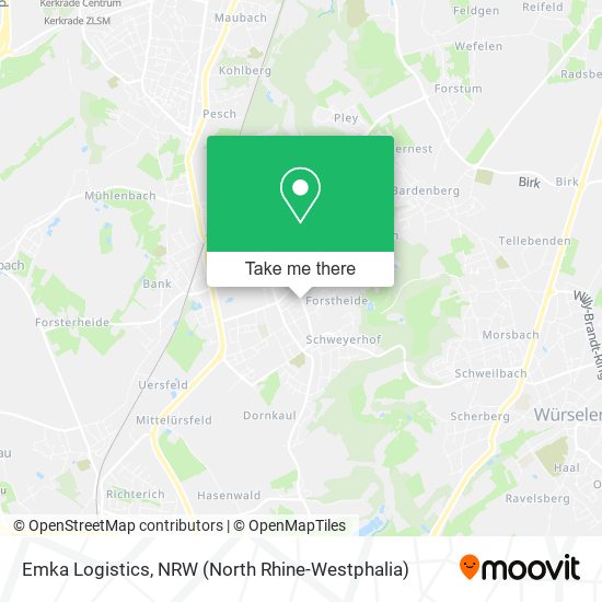 Emka Logistics map