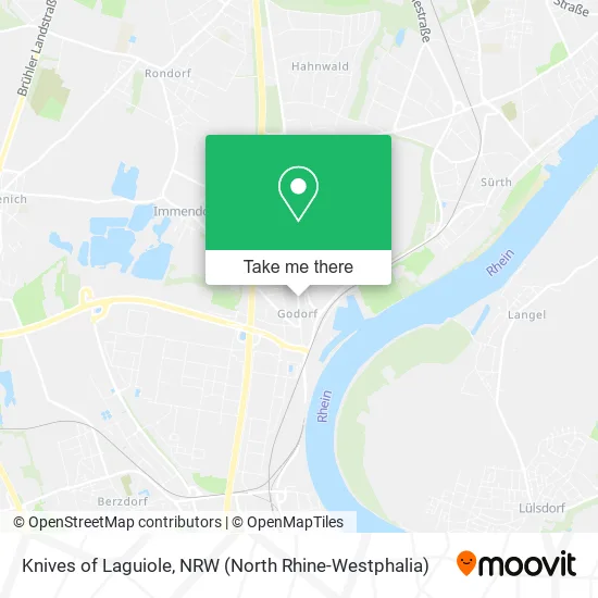 Knives of Laguiole map