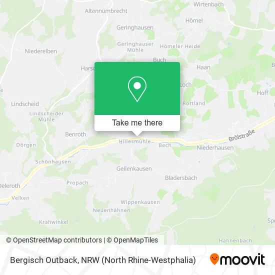 Карта Bergisch Outback