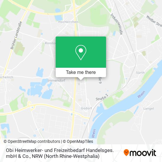 Obi Heimwerker- und Freizeitbedarf Handelsges. mbH & Co. map