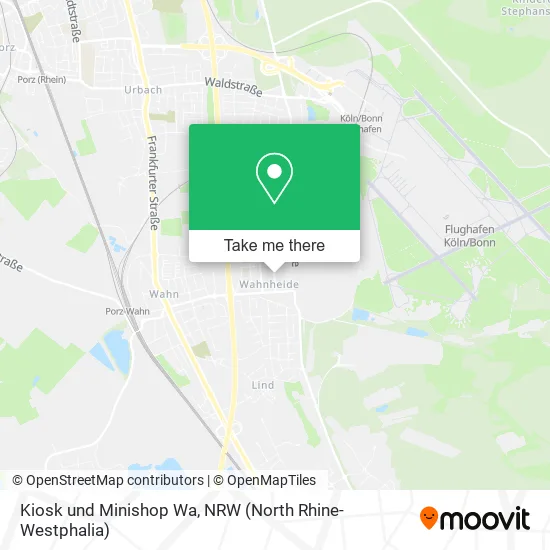 Карта Kiosk und Minishop Wa