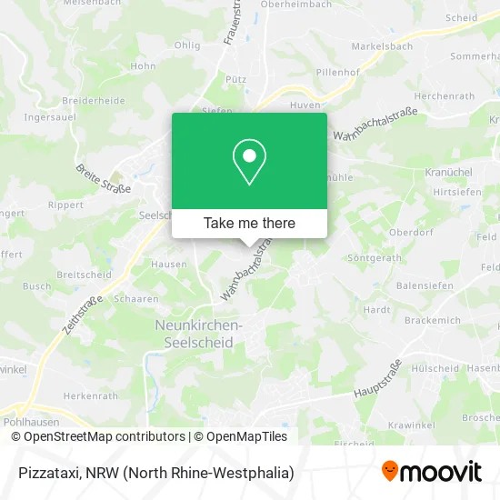 Pizzataxi map