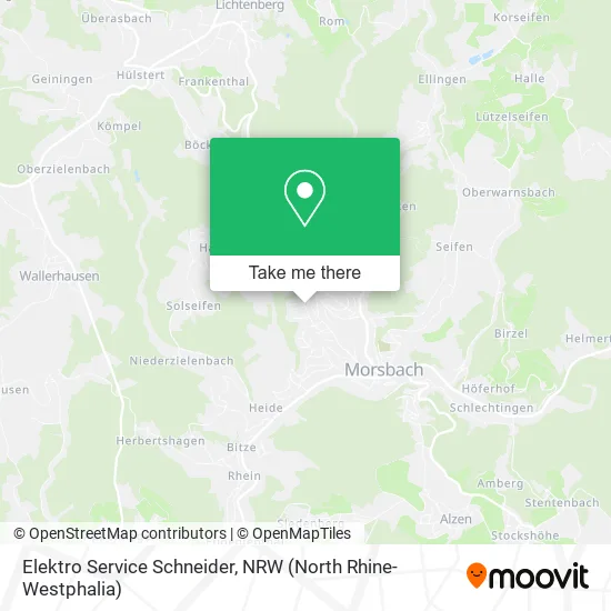 Карта Elektro Service Schneider