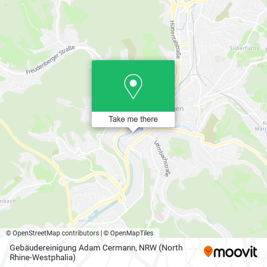 Gebäudereinigung Adam Cermann map